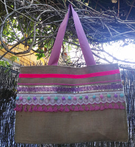 Bolso de tela shopper étnico tote bag